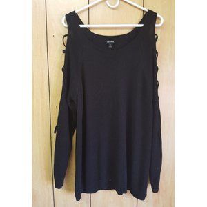 Sweater with Lattice Sleeves